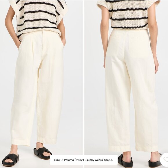 Apiece Apart Bari Crop Trouser - Picture 2 of 6